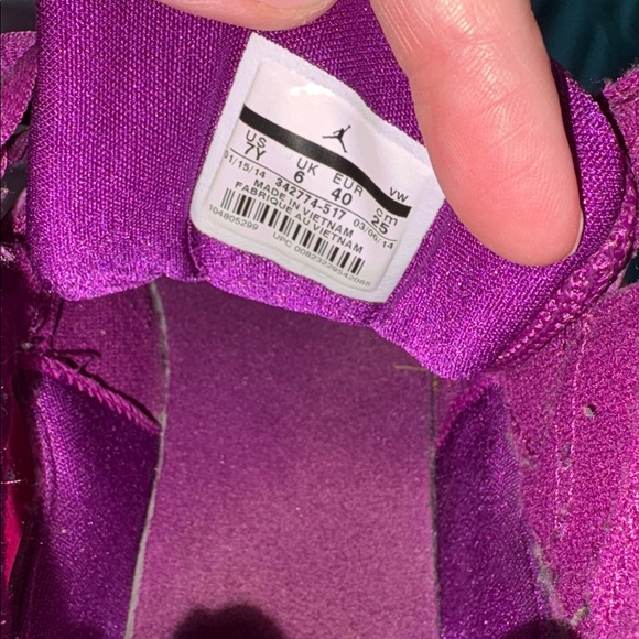Jordan True Flight Grapes Size 7Y - Picture 7 of 10